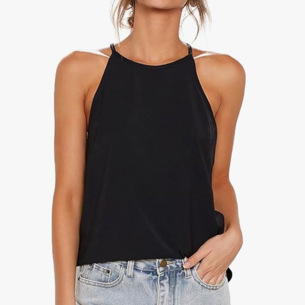 LouKeith black soft tank top XS